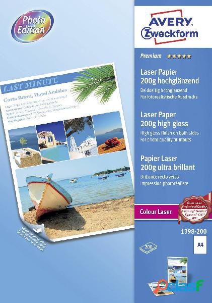 Avery-Zweckform Premium Laser Paper 200g high gloss 1398-200