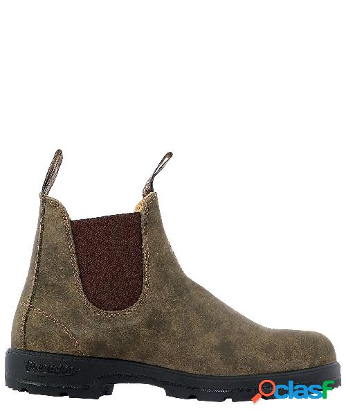 BLUNDSTONE STIVALETTI UOMO 585RUSTICBROWN CAMOSCIO MARRONE