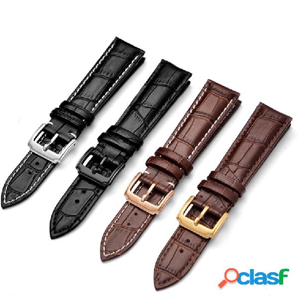 Bakeey 22mm Soft Calf Vera Pelle Watch Strap Watch Banda per