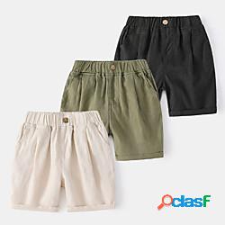 Bambino Da ragazzo Pantaloncini Nero Verde militare Beige