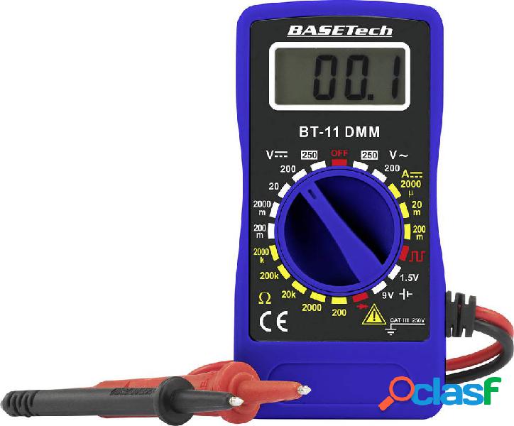 Basetech BT-11 Multimetro portatile digitale CAT III 250 V