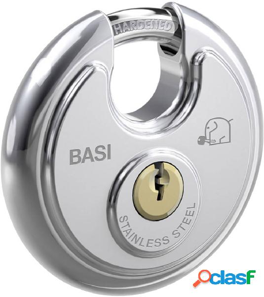 Basi 6100-7000 Lucchetto 70 mm Chiavi diverse Argento