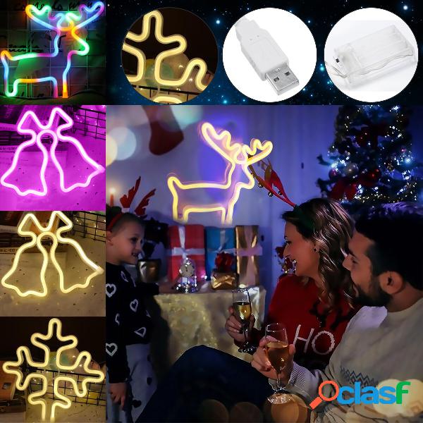 Batteria + USB Insegna con luce al neon LED lampada Luce