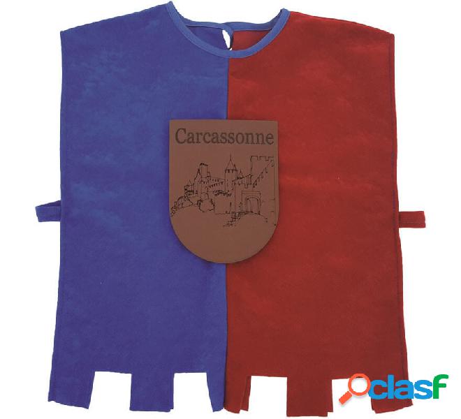 Bavaglino medievale bicolore Carcassonne per bambino