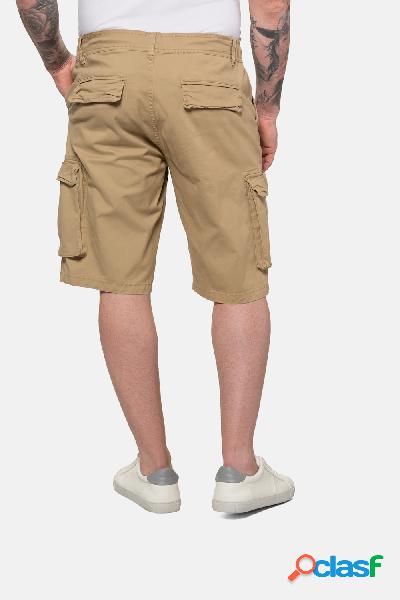 Bermuda in stile cargo, FLEXNAMIC®, sei tasche, loose fit,