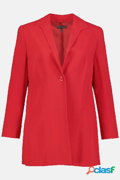 Blazer, revers piccolo, maniche lunghe, Donna, Rosso,