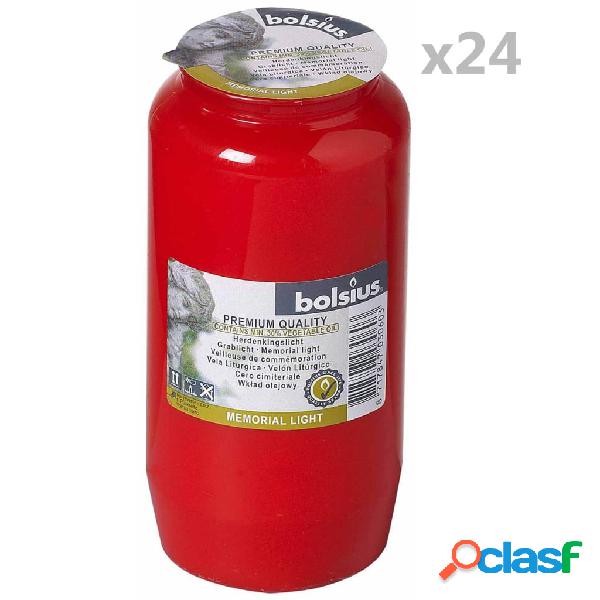 Bolsius Candele Commemorative Compo No 7 24 pz Rosse