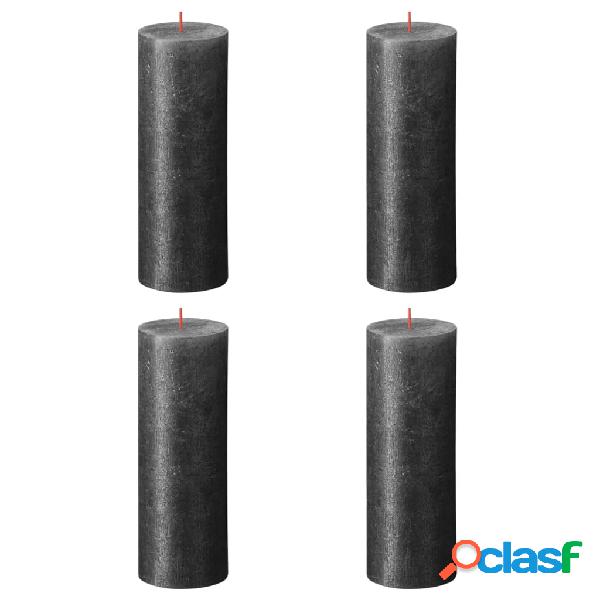 Bolsius Candele Pilastro Rustiche Shimmer 4 pz 190x68 mm