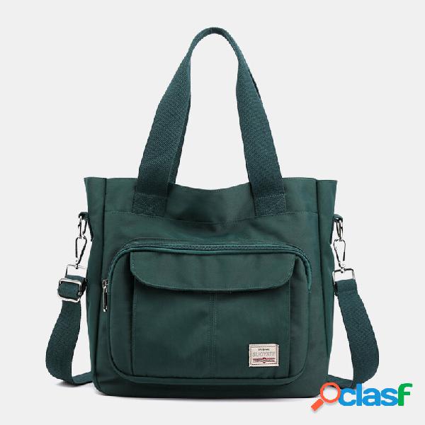 Borsa a tracolla da donna casual leggera tote solida di