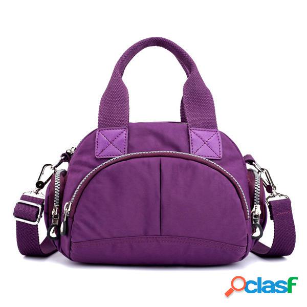 Borsa a tracolla in nylon resistente allacqua da donna