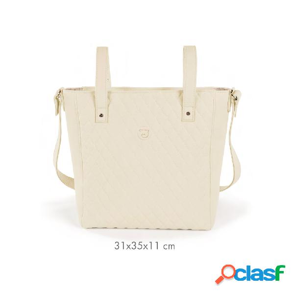 Borsa da Passeggio Pasito A Pasito Marìa in Ecopelle Beige