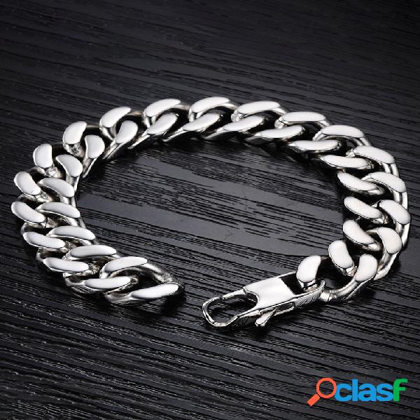 Bracciale alla moda in acciaio al titanio Bracciale a catena