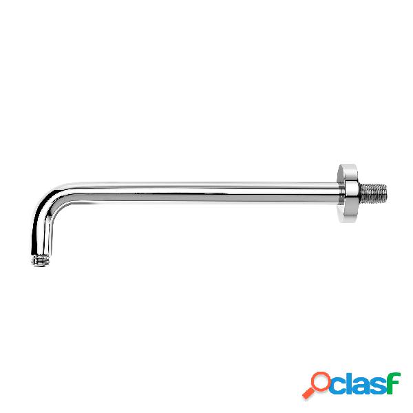 Braccio doccia tondo a parete 34 cm in inox 304 cromato