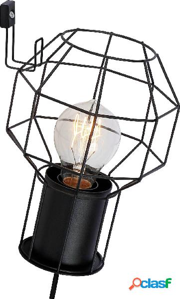 Brilliant Siza 71890/06 Lampada da parete E27 40 W Nero