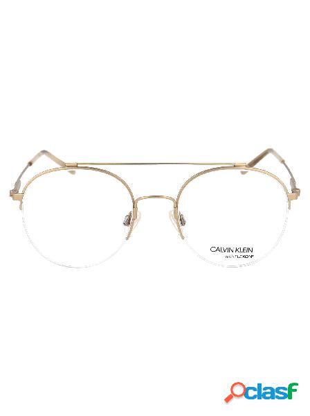 CALVIN KLEIN OCCHIALI UOMO CK19144F716 METALLO BLU