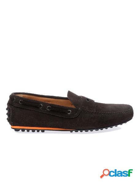 CAR SHOE MOCASSINI UOMO KUD643XTYF0192 CAMOSCIO MARRONE