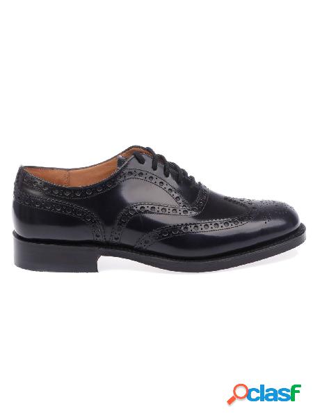 CHURCHS STRINGATE UOMO BURWOODLIGHTNAVY PELLE NERO