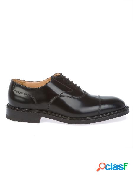 CHURCHS STRINGATE UOMO LANCASTERPOLISHEDBLACK PELLE NERO