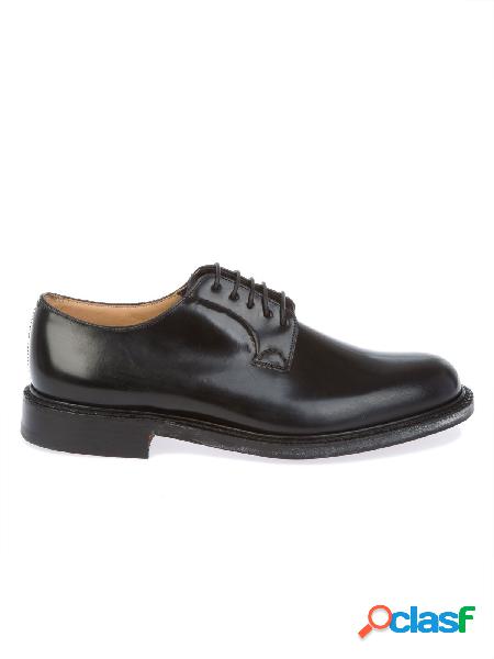 CHURCHS STRINGATE UOMO SHANNONPOLISHEDBLACK PELLE NERO