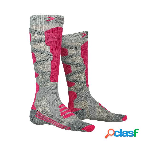 Calze sci X-Socks Silk merino 4.0 (Colore: grey mel-pink,