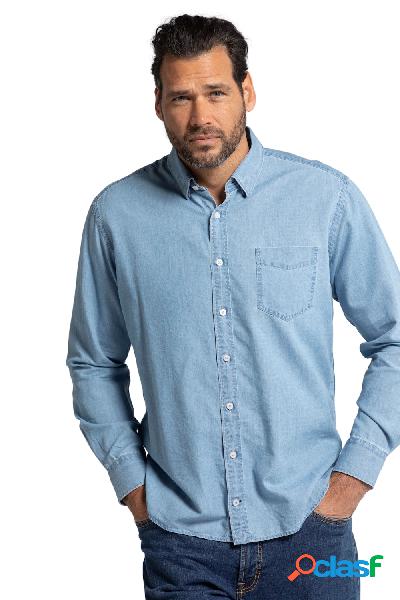 Camicia di jeans, maniche lunghe, colletto button-down