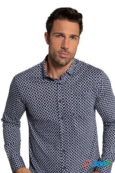 Camicia, jersey, maniche lunghe, colletto con bottoncini