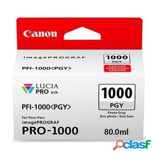 Canon PFI-1000 PGY, Original, Inchiostro colorato, Grigio