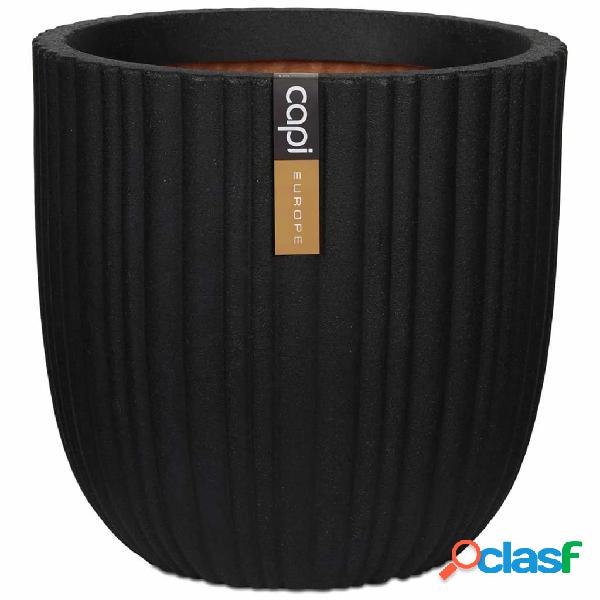 Capi Fioriera Urban Tube Rotonda 35x34 cm Nero KBLT932