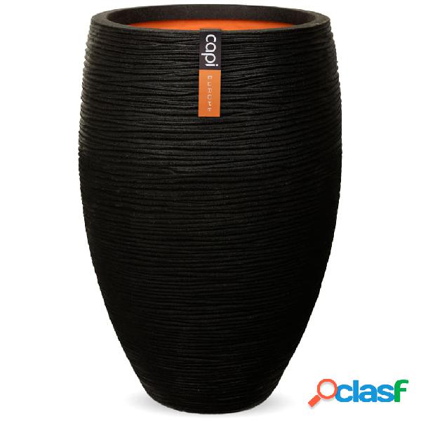 Capi Vaso Nature Rib Deluxe Elegante 40x60 cm Nero KBLR1131