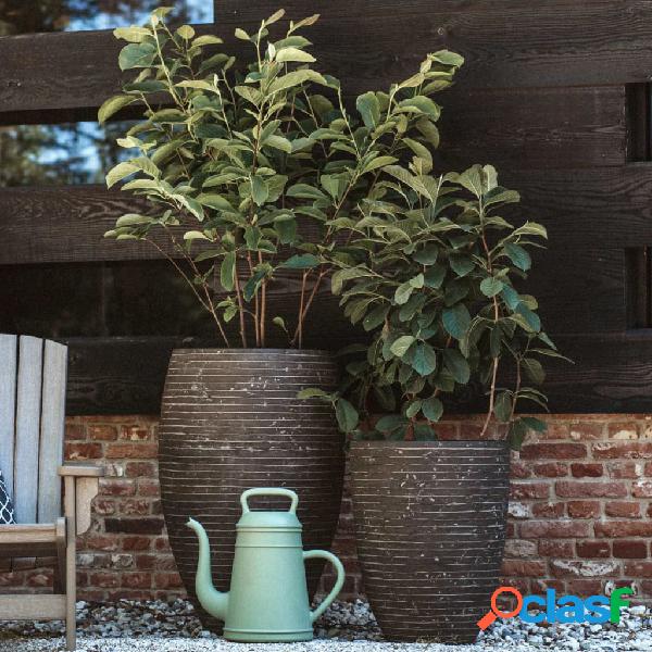 Capi Vaso Nature Row Rotondo 43x41 cm Verde Oliva