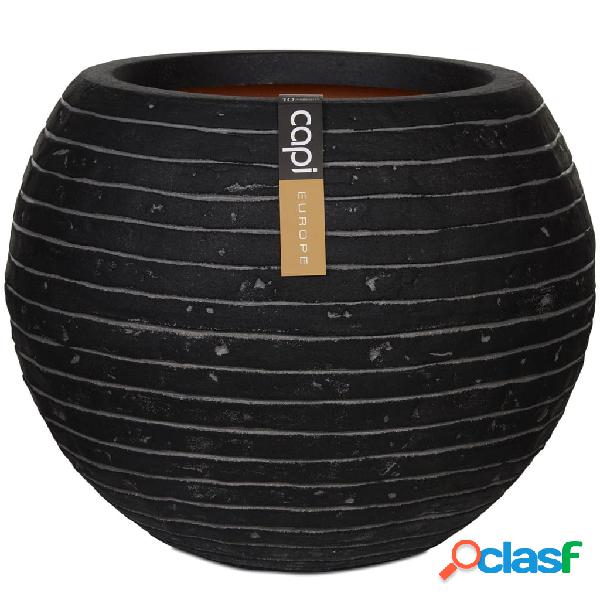 Capi Vaso a Sfera Nature Row 40x32 cm Antracite KRWZ270