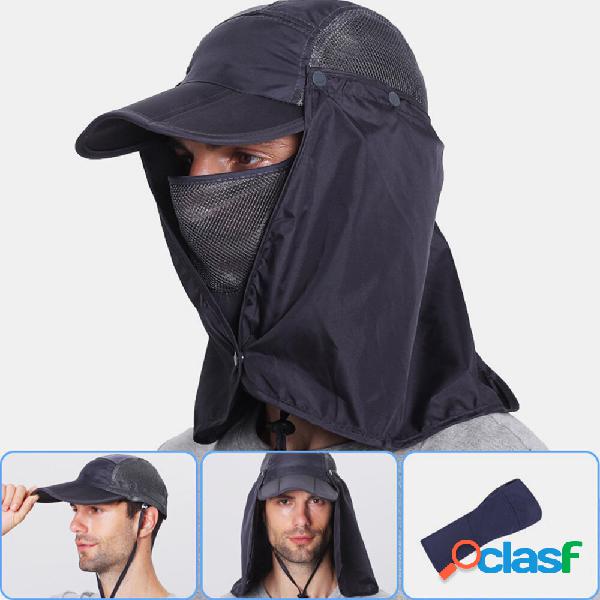 Cappelli a secchiello da uomo Nylon Regolabile Traspirante
