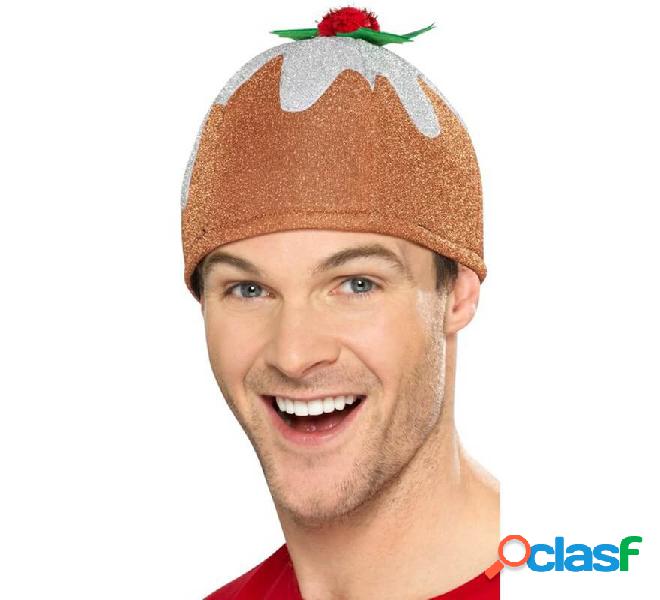 Cappello da budino natalizio marrone