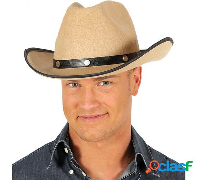 Cappello da cowboy marrone chiaro
