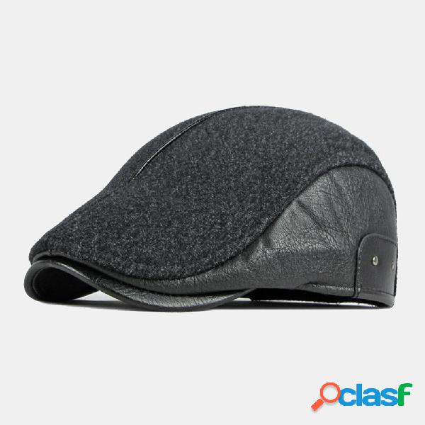 Cappello da uomo con paraorecchie Cappello britannico a tesa