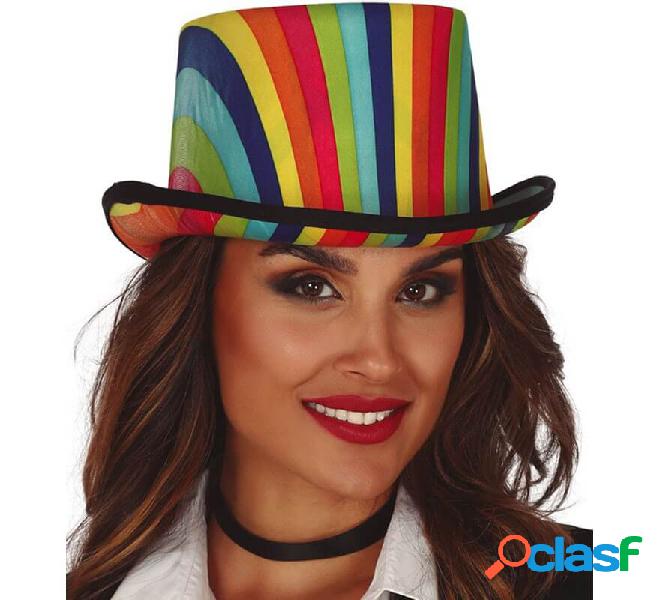 Cappello di stoffa multicolore