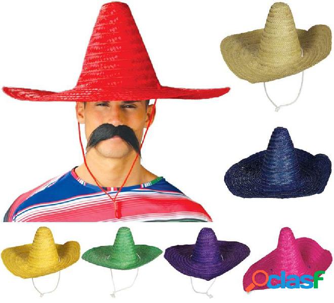 Cappello messicano in vari colori 50 cm