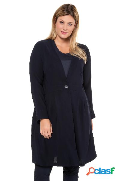 Cardigan, abbottonatura, crêpe, selection, Donna, Blu,