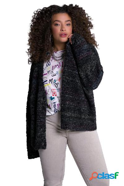 Cardigan dal taglio oversize con scollo a V, maniche lunghe