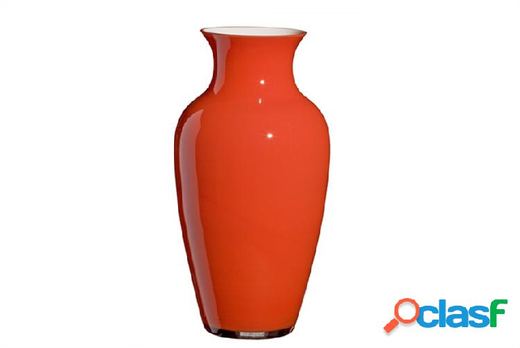 Carlo Moretti Vaso I Cinesi vetro di Murano Albore arancione
