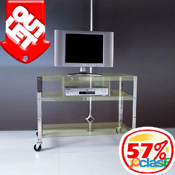 Carrello porta TV Porta TV e VCR kyline 90x50xh74 cm - peso
