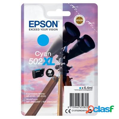 Cartuccia Epson C13T02W24010 502 XL Binocolo originale CIANO