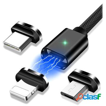 Cavo Magnetico 3-in-1 Essager - Tipo-C, Lightning, MicroUSB