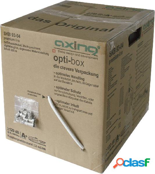 Cavo coassiale tripla schermatura Opti-Box 250m, 10 spine F.