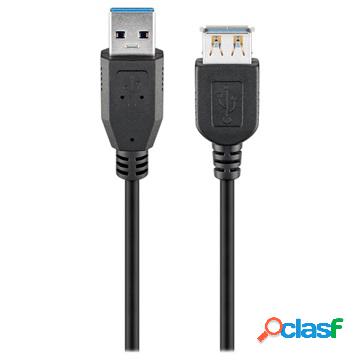 Cavo di Prolunga Goobay SuperSpeed USB 3.0 - 1.8m - Nero