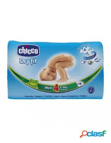 Chicco - Chicco Pannolini Dry Fit N. 4 8-18 Kg 38 Pezzi