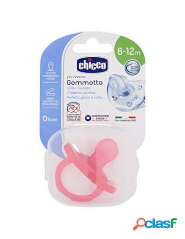 Chicco - Gommotto Physio Soft 6-12m Rosa Silicone Chicco