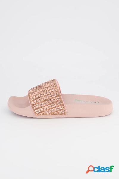 Ciabattine Skechers in materiale vegano con cristalli