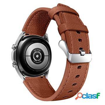 Cinturino in Vera Pelle per Garmin Vivoactive 4 - Marrone