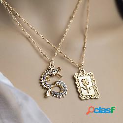 Collane con ciondolo Per donna Zodiaco Drago delicato
